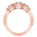 Three Stone Diamond EngagementRing Giselle 14K Rose Gold