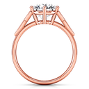 Solitaire Diamond Engagement Ring Fiona Celtic Knot 14K Rose Gold