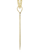 10K Yellow Gold Chain & 100 Dollar Bill Pendant | Appx. 16.9 Grams
