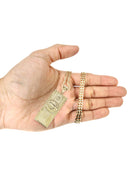 10K Yellow Gold Chain & 100 Dollar Bill Pendant | Appx. 16.9 Grams
