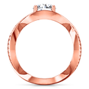 Solitaire Diamond Engagement Ring Solagne 14K Rose Gold