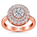 Halo Diamond Engagement Ring Mandy 14K Rose Gold