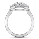 Round Diamond Halo Engagement Ring Mandy 14K White Gold