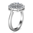 Round Diamond Halo Engagement Ring Mandy 14K White Gold