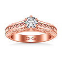 Solitaire Diamond Engagement Ring Whitney 14K Rose Gold