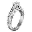 Round Diamond Solitaire Engagement Ring Whitney 14K White Gold