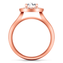 Halo Diamond  Engagement Ring Erica 14K Rose Gold
