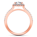 Halo Diamond  Engagement Ring Bethany 14K Rose Gold