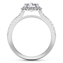 Round Diamond Halo  Engagement Ring Bethany 14K White Gold