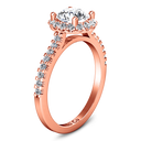 Halo Diamond  Engagement Ring Bethany 14K Rose Gold