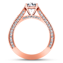 Pave Diamond Engagement Ring Elizabeth 14K Rose Gold