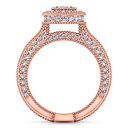 Halo Diamond Oval Engagement Ring Hannah 14K Rose Gold