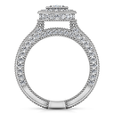 Halo Oval Diamond Engagement Ring Hannah 14K White Gold