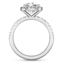 Halo Cushion Cut Diamond Engagement Ring Jessica 14K White Gold