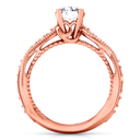 Pave Diamond Engagement Ring Maeve 14K Rose Gold