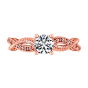 Pave Diamond Engagement Ring Maeve 14K Rose Gold