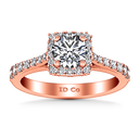 Halo Diamond Engagement Ring Mallory 14K Rose Gold