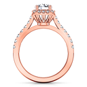 Halo Diamond Engagement Ring Mallory 14K Rose Gold
