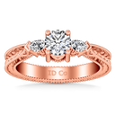 Three Stone Diamond EngagementRing Haven 14K Rose Gold
