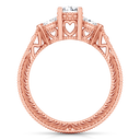 Three Stone Diamond EngagementRing Haven 14K Rose Gold