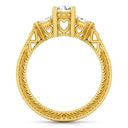 Three Stone Diamond Engagement Ring Haven 14K Yellow Gold