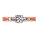 Three Stone Diamond EngagementRing Haven 14K Rose Gold