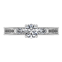 Round Diamond Three Stone Engagement Ring Haven 14K White Gold