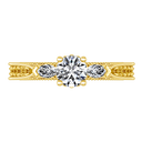 Three Stone Diamond Engagement Ring Haven 14K Yellow Gold