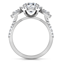 Halo Oval Diamond Engagement Ring Summer 14K White Gold