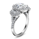 Halo Oval Diamond Engagement Ring Summer 14K White Gold