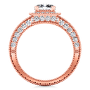 Halo Diamond  Engagement Ring Danica 14K Rose Gold
