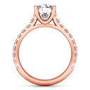 Pave Diamond Engagement Ring Anabelle 14K Rose Gold