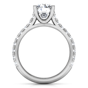 Round Diamond Pave Engagement Ring Anabelle 14K White Gold