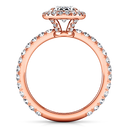 Halo Diamond  Engagement Ring Elsa 14K Rose Gold