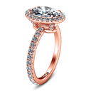 Halo Diamond  Engagement Ring Elsa 14K Rose Gold