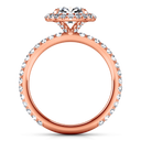 Halo Diamond  Engagement Ring Clayton 14K Rose Gold