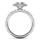 Round Diamond Halo  Engagement Ring Clayton 14K White Gold