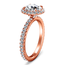 Halo Diamond  Engagement Ring Clayton 14K Rose Gold