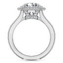 Round Diamond Halo Engagement Ring Anthea 14K White Gold