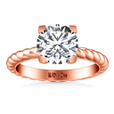 Solitaire Diamond Engagement Ring Ellery 14K Rose Gold