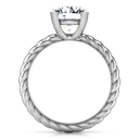 Round Diamond Solitaire Engagement Ring Ellery 14K White Gold