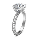 Round Diamond Solitaire Engagement Ring Ellery 14K White Gold