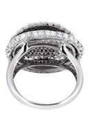 14K Ladies Black Diamond Cocktail Ring | 2.80 Carats | 8.4 Grams