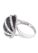 14K Ladies Black Diamond Cocktail Ring | 2.80 Carats | 8.4 Grams