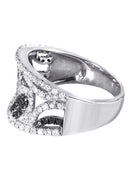 14K Ladies Black Diamond Cocktail Ring | 0.98 Carats | 5.25 Grams