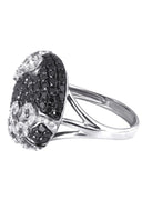 14K Ladies Black Diamond Cocktail Ring | 2.10 Carats | 6.75 Grams