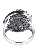 14K Ladies Black Diamond Cocktail Ring | 2.10 Carats | 6.75 Grams