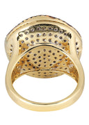 14K Ladies Black Diamond Cocktail Ring | 2.52 Carats | 10.81 Grams