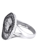14K Ladies Black Diamond Cocktail Ring | 1.49 Carats | 10.22 Grams