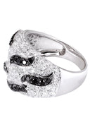 14K Ladies Black Diamond Cocktail Ring | 2.32 Carats | 9.35 Grams